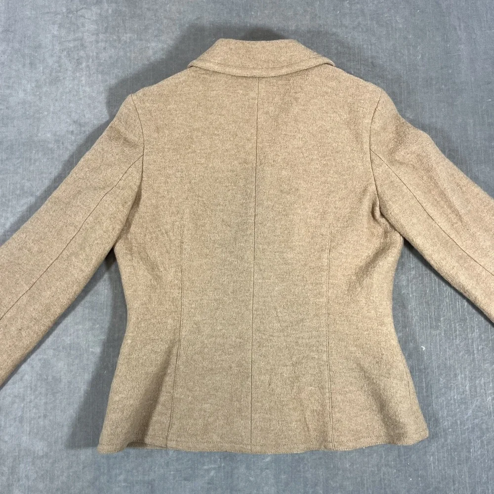 Pendleton Women's Medium Camel Tan‎ Merino Wool Blend Blazer Jacket